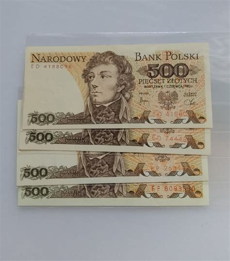 Banknoty Prl Z Otych R Ko Ciuszko St Unc Pruszk W Kup