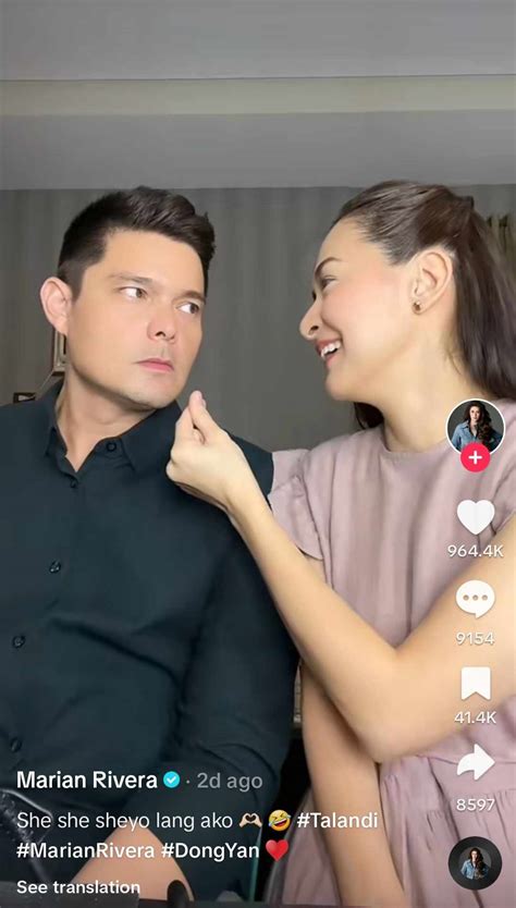 Marian Rivera Posts Cute Tiktok Video With Dingdong Dantes