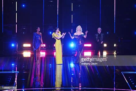 Eurovision Hosts Alesha Dixon Julia Sanina Hannah Waddingham And