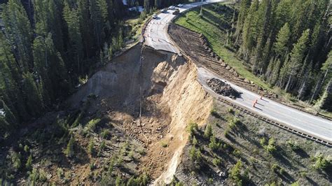 Wyomings Teton Pass Road Collapses In Landslide ‘catastrophic Failure