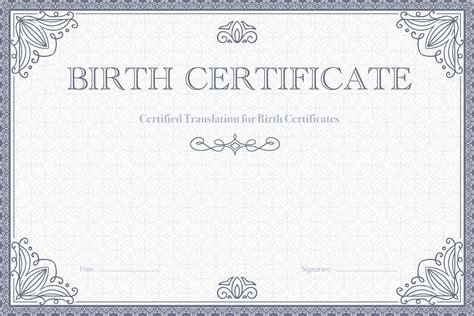 Birth Certificate Translation Professional Certified Translators