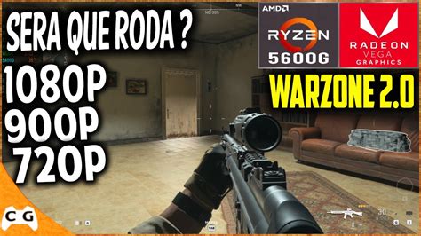 Cod Warzone 2 0 Em PC Sem Placa de Vídeo Ryzen 5600G 16gb de RAM Vega 7