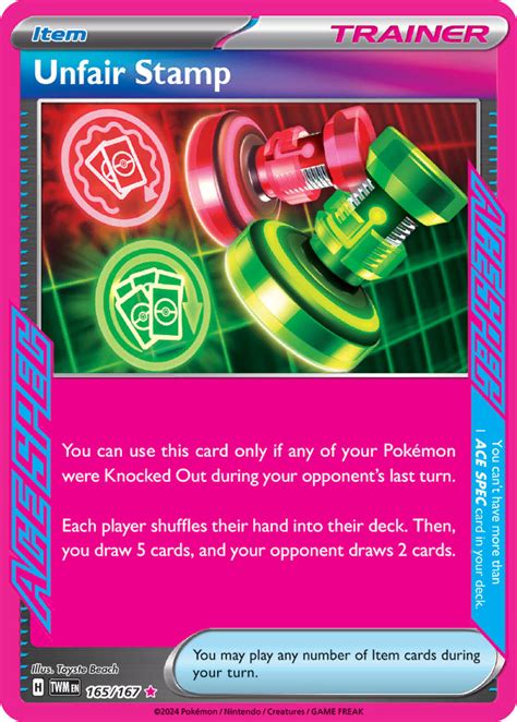 Unfair Stamp Twilight Masquerade TWM 165 PkmnCards