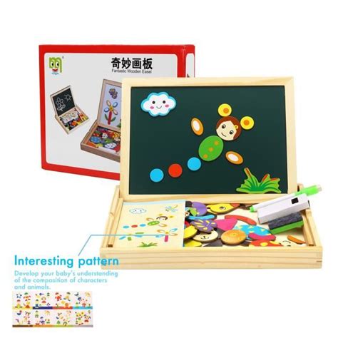 Puzzle en Bois Magnétique Enfant Jouets Baby Puzzle Jouets Educatif