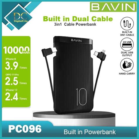 Digital Bavin Pc Mah In Built In Cable Powerbank All Type