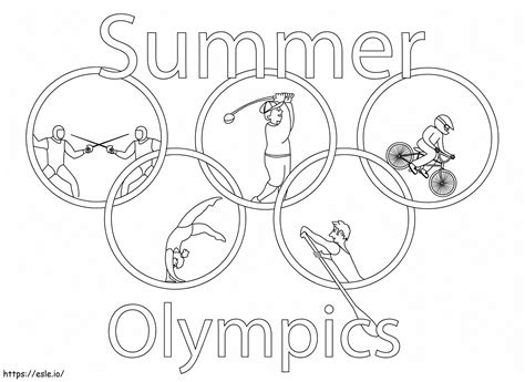 Summer Olympics 2024 Coloring Pages - Lanie Mirelle