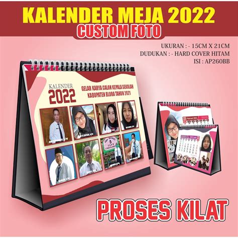 Jual Cetak Kalender Meja Customkalender Dudukkalender Dinding