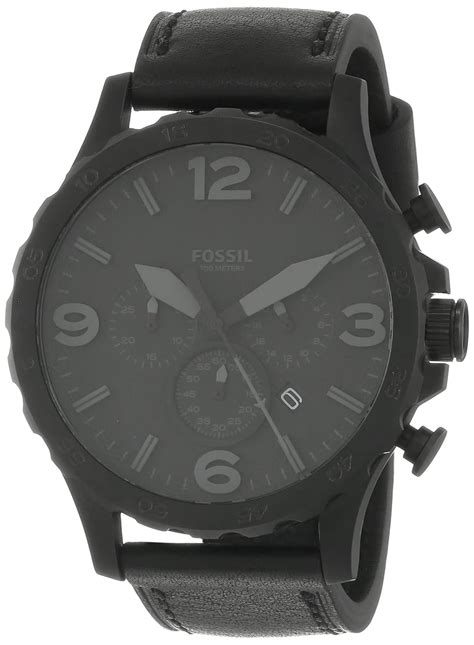 Buy Fossil Nate Analog Black Dial Unisex S Watch Jr At Amazon In