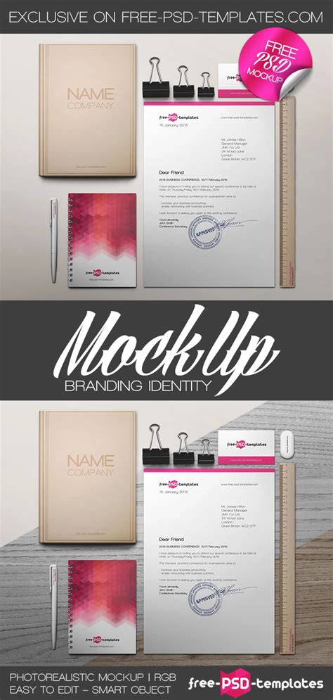 Free Branding Identity Mock Up In Psd Free Psd Templates