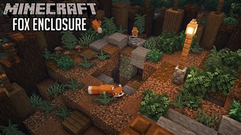 Fox Enclosure Minecraft Minecraft Farm Minecraft Houses