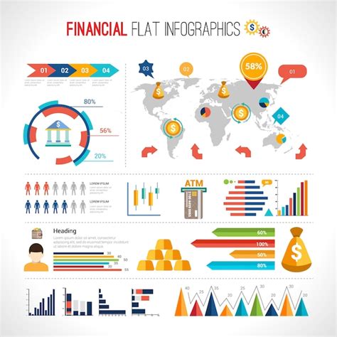 Free Vector Finance Flat Infographic