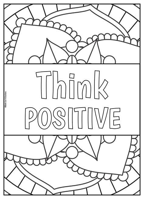 10 Mandala Motivational Coloring Pages 2 Etsy