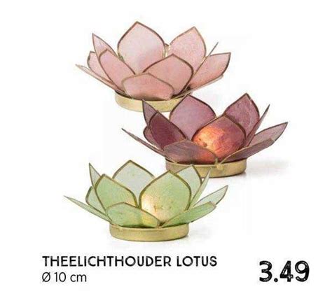 Theelichthouder Lotus Aanbieding Bij Xenos Folders Nl