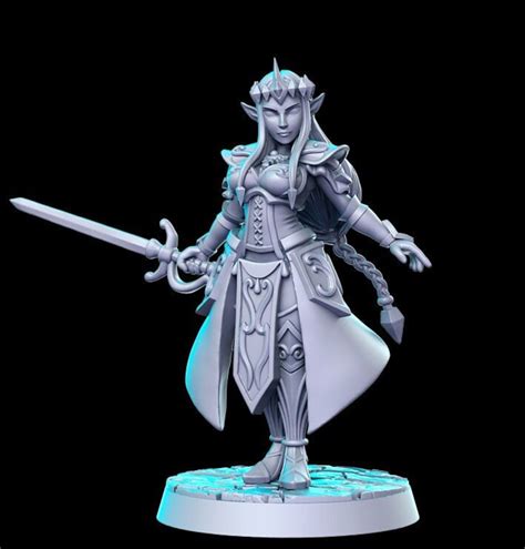 Zalidra Elven Princess Thieves And Assassins 3d Resin Printed Miniature Tabletop Games Dandd