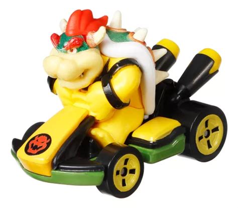 Hot Wheels Mario Kart Bowser Cor padrão do kart verde MercadoLivre