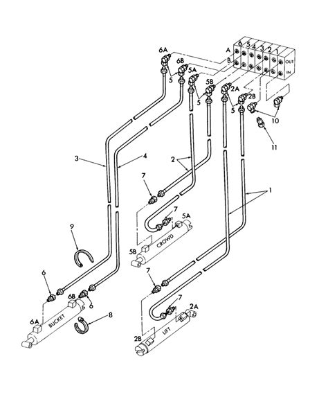 757b Series Ford Backhoe For 1000 Series 1 88 12 96 013 Hydraulic Hoses New Holland