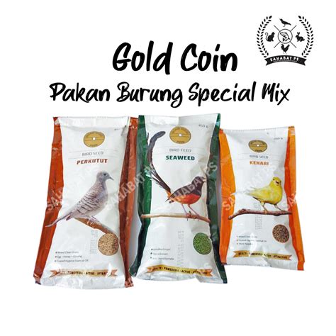 Jual GOLD COIN KENARI PERKUTUT SEAWEED PAKAN BURUNG PREMIUM SPECIAL