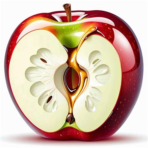 Premium Photo Vector Apple Melting Hyper Realistic