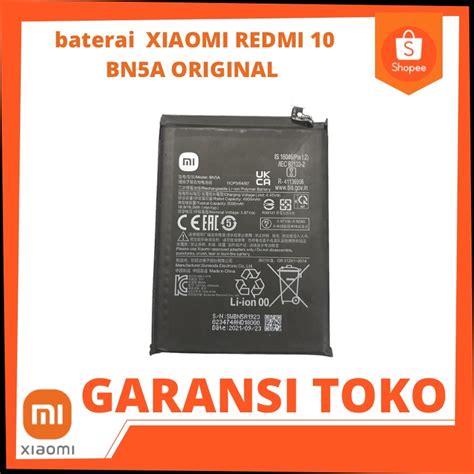 Jual Baterai Xiaomi Redmi 10 Bn5a Original Shopee Indonesia