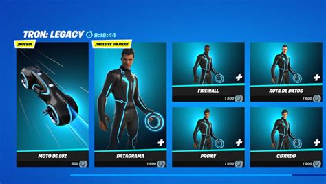 Fortnite recibe las nuevas skins de Tron descubre cuál es su precio y