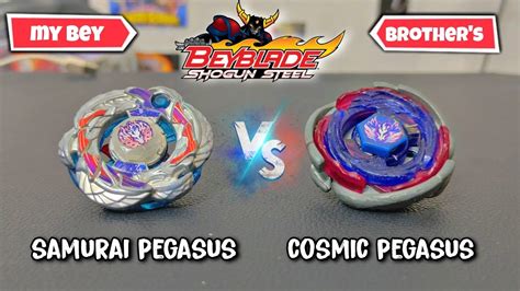 Samurai Pegasus Vs Cosmic Pegasus Beyblade Fight Pocket Toon YouTube