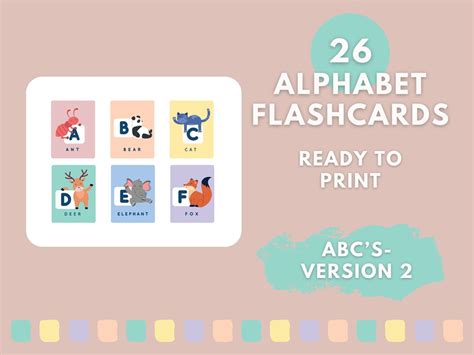 ABC Printable Flashcards, Alphabet Flashcards, Homeschool Teaching ...