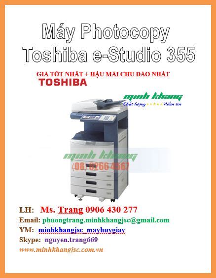 Máy photocopy Toshiba e Studio 355 bảo trì lắp đặt miễn phí giá tốt