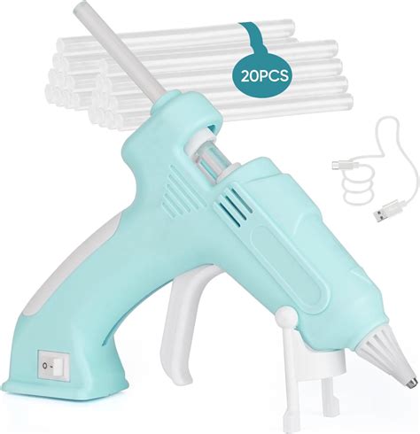 Amazon Cordless Hot Melt Glue Gun Portable Mini Rechargeable Fast Preheating With Hot