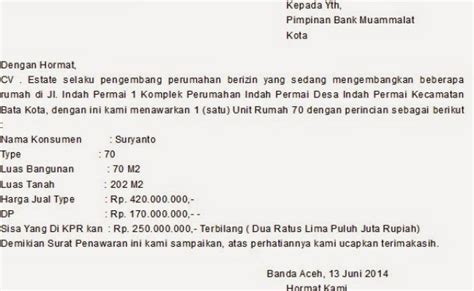 Detail Contoh Surat Penawaran Pembelian Rumah Koleksi Nomer