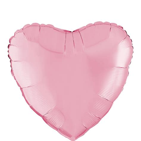 17in Pink Heart Foil Balloon Party City