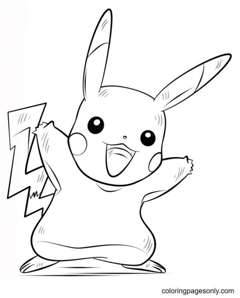 Pikachu Para Colorear Y Pintar Imágenes Para Dibujar Gratis