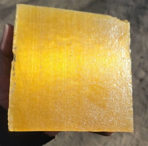 Fiber Optic Glass Gold Block Rough Slab Cab Flint Knapping Arrowhead 2
