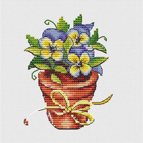 Garden Stories Pot Cross Stitch Pattern Code Fs Fun Sheep Buy