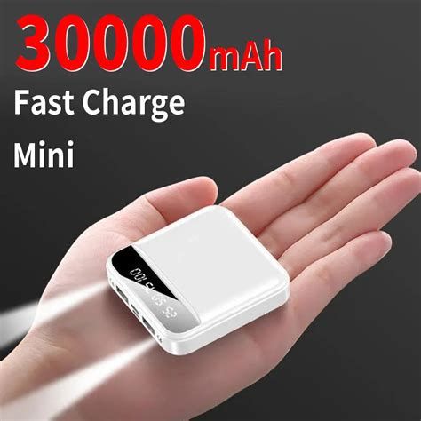 Mini 30000mah Power Bank Zwei Wege Schnell ladegerät externes Ladegerät