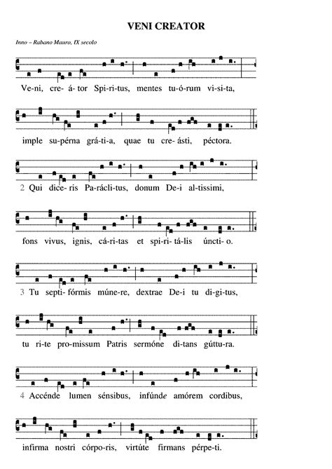 Veni Creator Spiritus Gregorian Chant Imslp