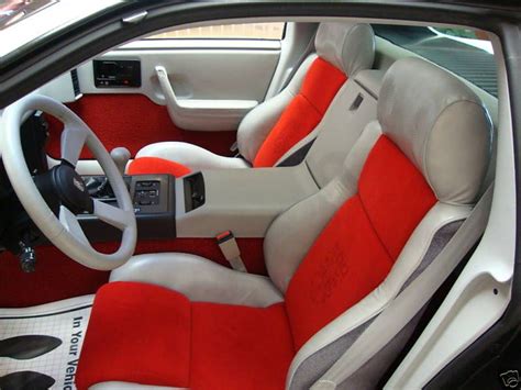 Fiero Indy Interior With Red And White Seats