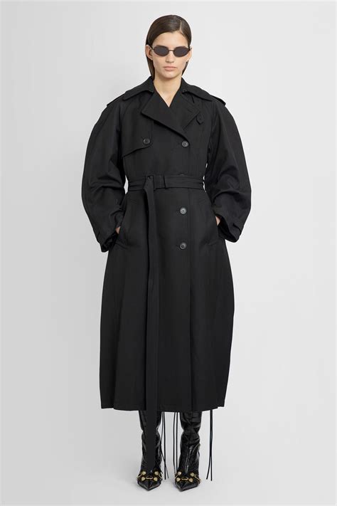 Balenciaga Coat Woman Color Black Modesens