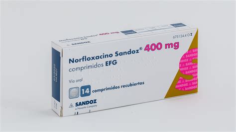 Norfloxacino Sandoz Efg Mg Comprimidos Recubiertos Farmac Uticos