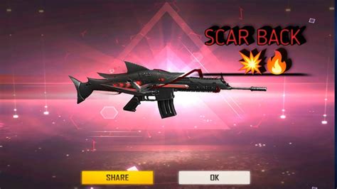 Megalodon Alpha Scar Return Free Fire Evo Scar Return Today Ff