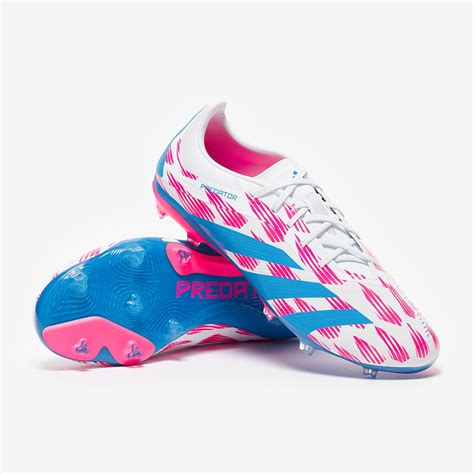 Adidas Predator Elite FG Pour Enfant Blanc Ftwr Bleu Solaire Rose