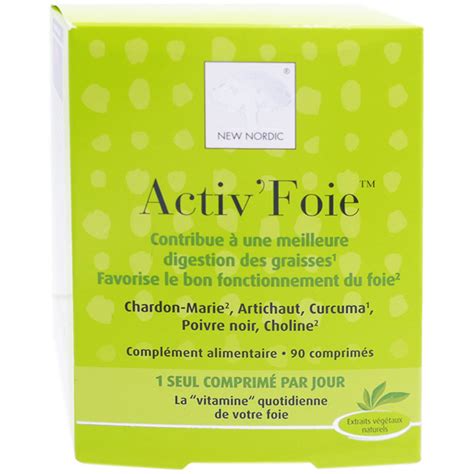 NEW NORDIC ACTIV FOIE 90 COMPRIMES