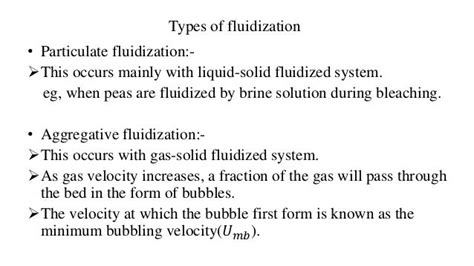 Fluidization