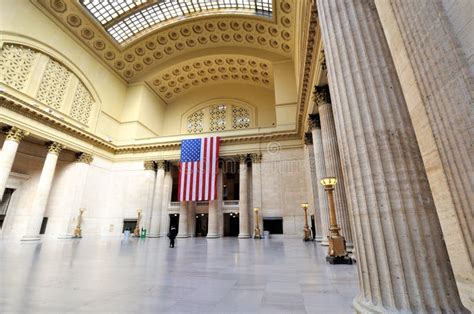 Union Station In Wide Angle Chicago Editorial Photo Image Of