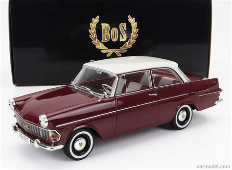 BoS MODELS BOS415 Scale 1 18 OPEL REKORD P2 1961 RED WHITE