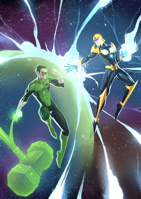 Green Lantern vs Nova by alanscampos on DeviantArt