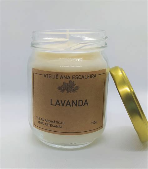 Vela Ecológica Perfumada LAVANDA Elo7 Produtos Especiais