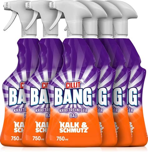 Cillit Bang Kraftreiniger Bad Kalk Und Schmutz Spray F R Strahlend