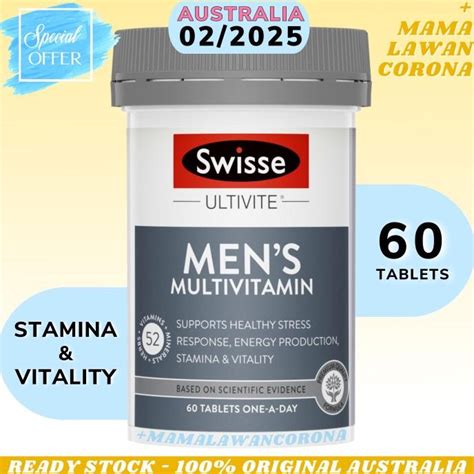 Jual Swisse Men S Ultivite Multivitamin 60 120 Tablets Men Multi Vitamin Shopee Indonesia