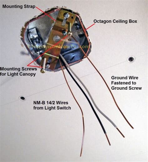 Wiring A Ceiling Light With 3 Wires