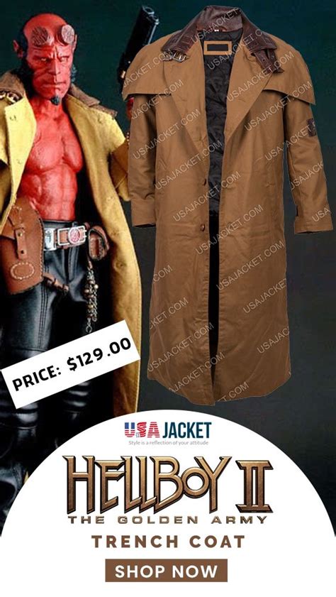 The Golden Army Hellboy 2 Coat Brown Duster Coat